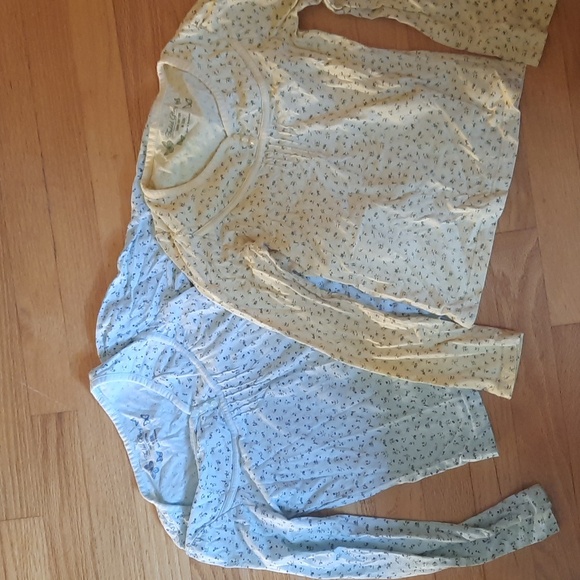 M 7/8 Cotton long sleeve tops sweet floral design girls medium - Picture 1 of 4